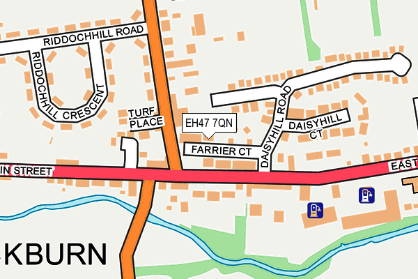 EH47 7QN map - OS OpenMap – Local (Ordnance Survey) EH47 7QN map - OS OpenMap – Local (Ordnance Survey)