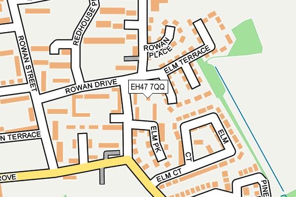 EH47 7QQ map - OS OpenMap – Local (Ordnance Survey) EH47 7QQ map - OS OpenMap – Local (Ordnance Survey)