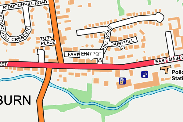 EH47 7QT map - OS OpenMap – Local (Ordnance Survey) EH47 7QT map - OS OpenMap – Local (Ordnance Survey)