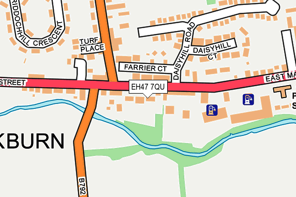 EH47 7QU map - OS OpenMap – Local (Ordnance Survey) EH47 7QU map - OS OpenMap – Local (Ordnance Survey)