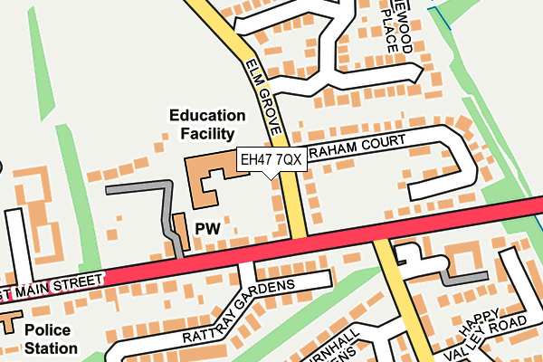 EH47 7QX map - OS OpenMap – Local (Ordnance Survey) EH47 7QX map - OS OpenMap – Local (Ordnance Survey)