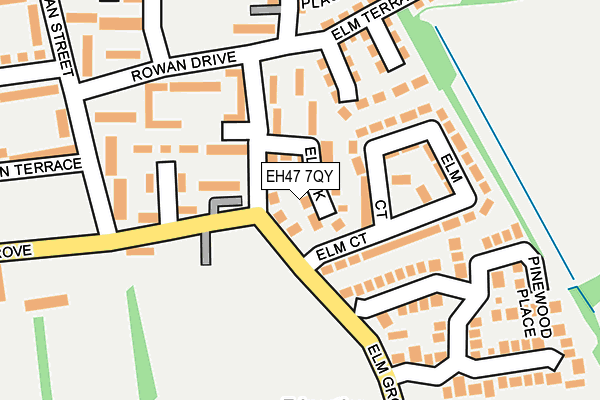 EH47 7QY map - OS OpenMap – Local (Ordnance Survey) EH47 7QY map - OS OpenMap – Local (Ordnance Survey)