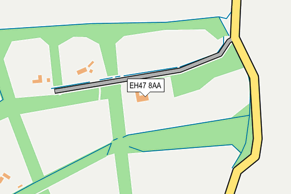 EH47 8AA map - OS OpenMap – Local (Ordnance Survey) EH47 8AA map - OS OpenMap – Local (Ordnance Survey)