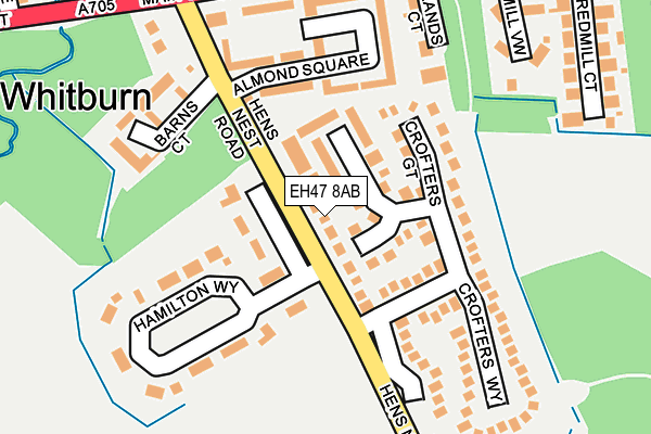 EH47 8AB map - OS OpenMap – Local (Ordnance Survey) EH47 8AB map - OS OpenMap – Local (Ordnance Survey)