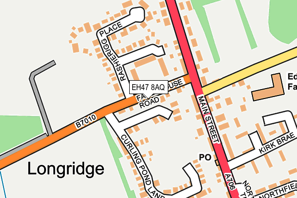 EH47 8AQ map - OS OpenMap – Local (Ordnance Survey) EH47 8AQ map - OS OpenMap – Local (Ordnance Survey)