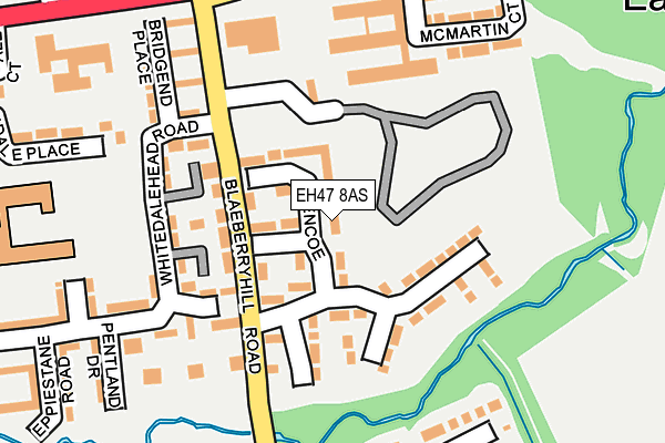 EH47 8AS map - OS OpenMap – Local (Ordnance Survey) EH47 8AS map - OS OpenMap – Local (Ordnance Survey)