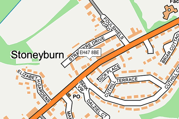 EH47 8BE map - OS OpenMap – Local (Ordnance Survey) EH47 8BE map - OS OpenMap – Local (Ordnance Survey)