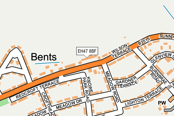 EH47 8BF map - OS OpenMap – Local (Ordnance Survey) EH47 8BF map - OS OpenMap – Local (Ordnance Survey)
