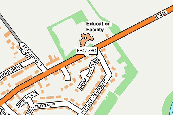 EH47 8BG map - OS OpenMap – Local (Ordnance Survey) EH47 8BG map - OS OpenMap – Local (Ordnance Survey)
