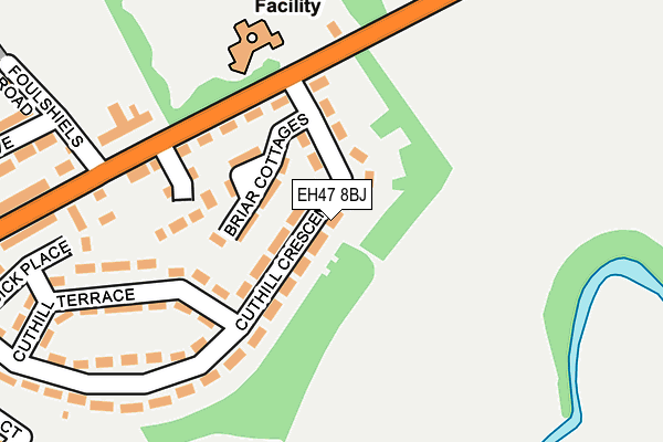 EH47 8BJ map - OS OpenMap – Local (Ordnance Survey) EH47 8BJ map - OS OpenMap – Local (Ordnance Survey)