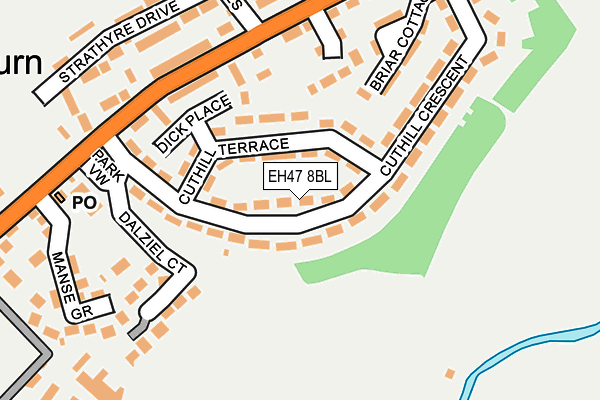 EH47 8BL map - OS OpenMap – Local (Ordnance Survey) EH47 8BL map - OS OpenMap – Local (Ordnance Survey)
