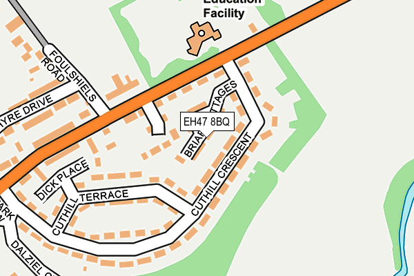 EH47 8BQ map - OS OpenMap – Local (Ordnance Survey) EH47 8BQ map - OS OpenMap – Local (Ordnance Survey)