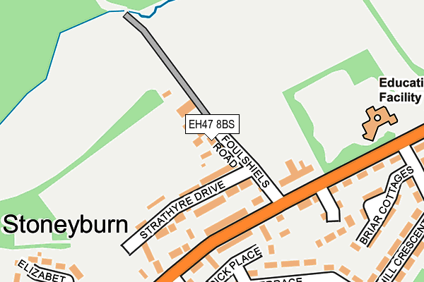 EH47 8BS map - OS OpenMap – Local (Ordnance Survey) EH47 8BS map - OS OpenMap – Local (Ordnance Survey)