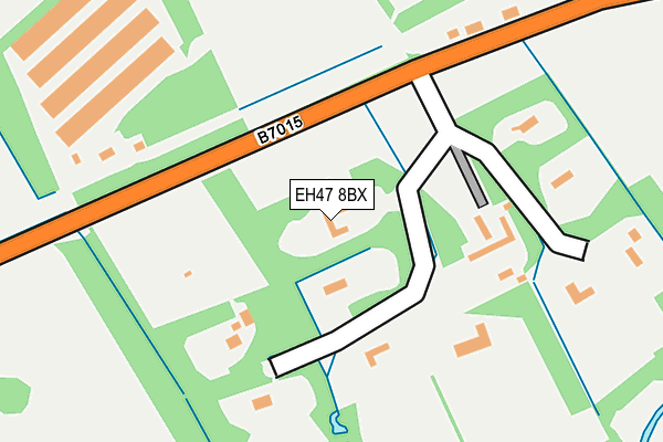 EH47 8BX map - OS OpenMap – Local (Ordnance Survey) EH47 8BX map - OS OpenMap – Local (Ordnance Survey)
