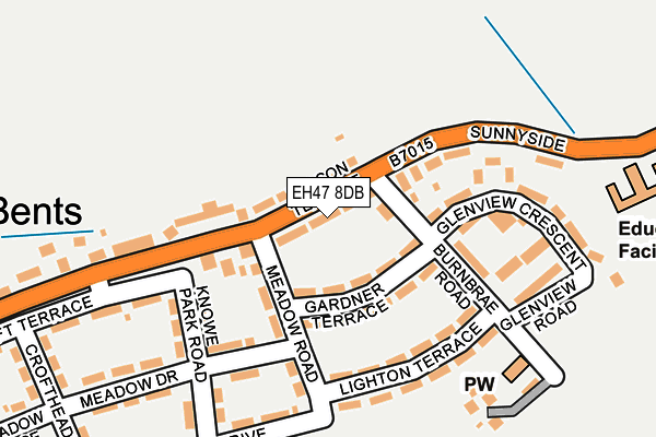 EH47 8DB map - OS OpenMap – Local (Ordnance Survey) EH47 8DB map - OS OpenMap – Local (Ordnance Survey)