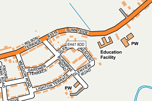 EH47 8DD map - OS OpenMap – Local (Ordnance Survey) EH47 8DD map - OS OpenMap – Local (Ordnance Survey)