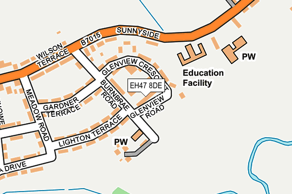 EH47 8DE map - OS OpenMap – Local (Ordnance Survey)