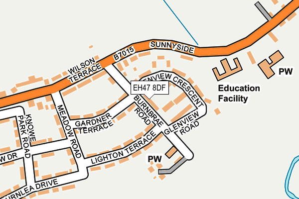 EH47 8DF map - OS OpenMap – Local (Ordnance Survey) EH47 8DF map - OS OpenMap – Local (Ordnance Survey)