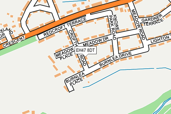 EH47 8DT map - OS OpenMap – Local (Ordnance Survey) EH47 8DT map - OS OpenMap – Local (Ordnance Survey)