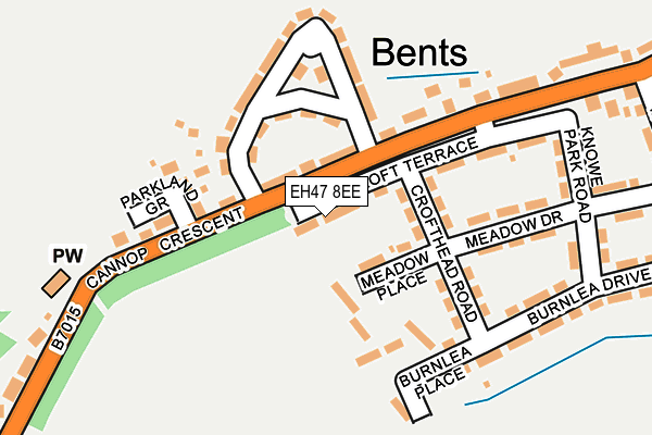 EH47 8EE map - OS OpenMap – Local (Ordnance Survey) EH47 8EE map - OS OpenMap – Local (Ordnance Survey)
