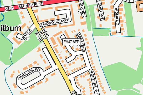 EH47 8EP map - OS OpenMap – Local (Ordnance Survey) EH47 8EP map - OS OpenMap – Local (Ordnance Survey)