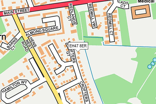 EH47 8ER map - OS OpenMap – Local (Ordnance Survey) EH47 8ER map - OS OpenMap – Local (Ordnance Survey)