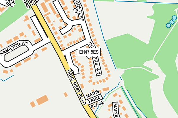 EH47 8ES map - OS OpenMap – Local (Ordnance Survey) EH47 8ES map - OS OpenMap – Local (Ordnance Survey)