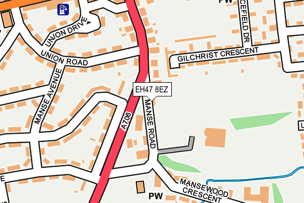 EH47 8EZ map - OS OpenMap – Local (Ordnance Survey) EH47 8EZ map - OS OpenMap – Local (Ordnance Survey)