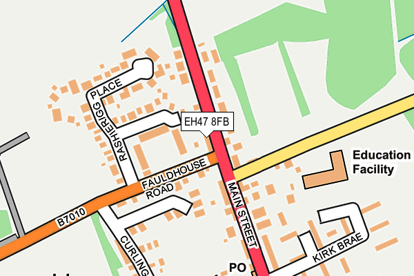 EH47 8FB map - OS OpenMap – Local (Ordnance Survey) EH47 8FB map - OS OpenMap – Local (Ordnance Survey)