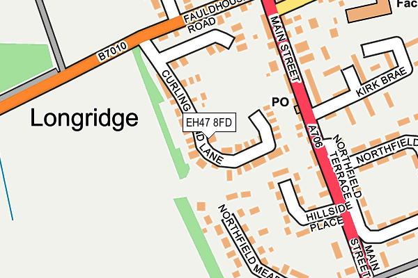 EH47 8FD map - OS OpenMap – Local (Ordnance Survey) EH47 8FD map - OS OpenMap – Local (Ordnance Survey)