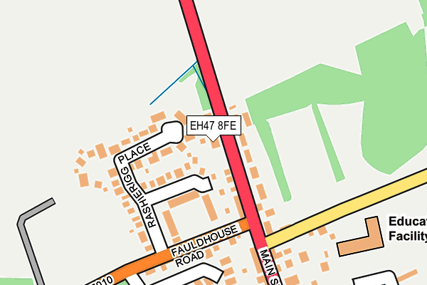 EH47 8FE map - OS OpenMap – Local (Ordnance Survey) EH47 8FE map - OS OpenMap – Local (Ordnance Survey)