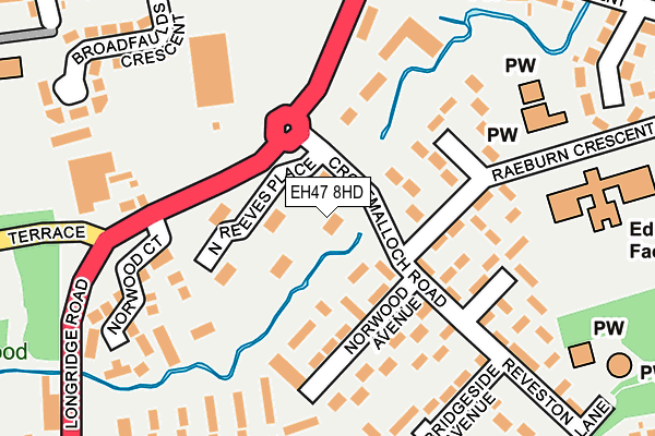 EH47 8HD map - OS OpenMap – Local (Ordnance Survey) EH47 8HD map - OS OpenMap – Local (Ordnance Survey)