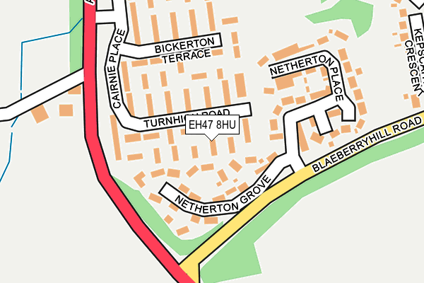 EH47 8HU map - OS OpenMap – Local (Ordnance Survey) EH47 8HU map - OS OpenMap – Local (Ordnance Survey)