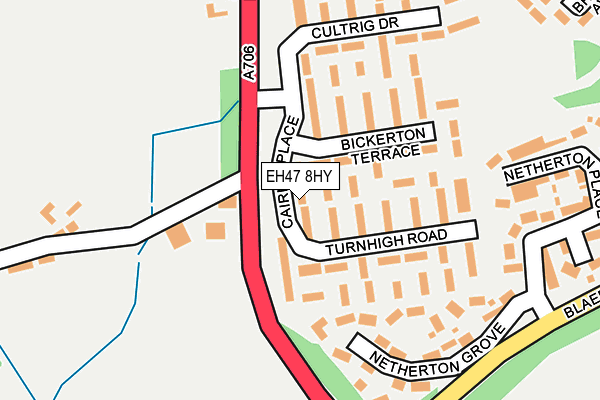 EH47 8HY map - OS OpenMap – Local (Ordnance Survey) EH47 8HY map - OS OpenMap – Local (Ordnance Survey)