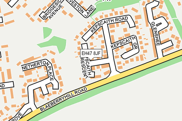 EH47 8JF map - OS OpenMap – Local (Ordnance Survey) EH47 8JF map - OS OpenMap – Local (Ordnance Survey)