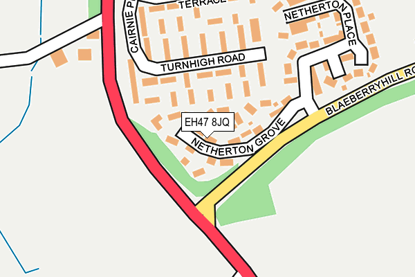 EH47 8JQ map - OS OpenMap – Local (Ordnance Survey) EH47 8JQ map - OS OpenMap – Local (Ordnance Survey)