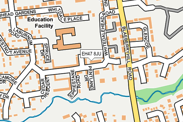 EH47 8JU map - OS OpenMap – Local (Ordnance Survey) EH47 8JU map - OS OpenMap – Local (Ordnance Survey)