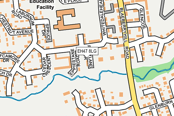 EH47 8LG map - OS OpenMap – Local (Ordnance Survey) EH47 8LG map - OS OpenMap – Local (Ordnance Survey)