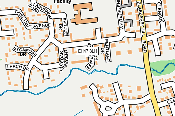 EH47 8LH map - OS OpenMap – Local (Ordnance Survey) EH47 8LH map - OS OpenMap – Local (Ordnance Survey)