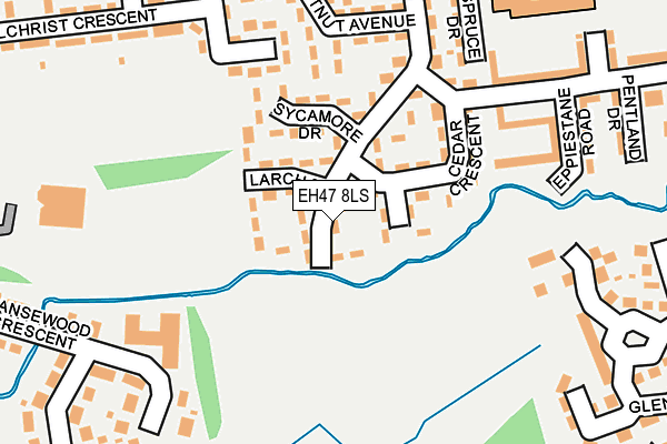 EH47 8LS map - OS OpenMap – Local (Ordnance Survey) EH47 8LS map - OS OpenMap – Local (Ordnance Survey)