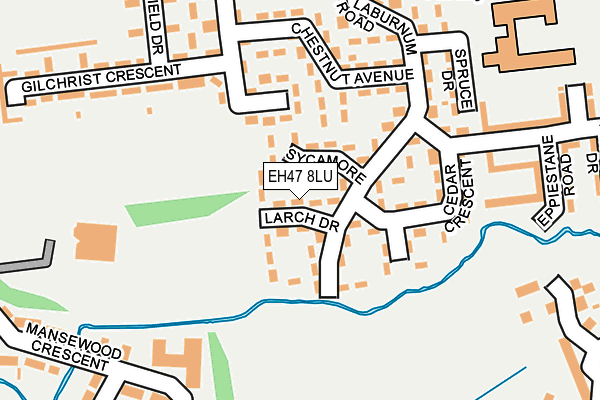 EH47 8LU map - OS OpenMap – Local (Ordnance Survey) EH47 8LU map - OS OpenMap – Local (Ordnance Survey)