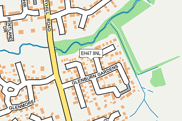 EH47 8NL map - OS OpenMap – Local (Ordnance Survey) EH47 8NL map - OS OpenMap – Local (Ordnance Survey)