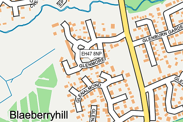 EH47 8NP map - OS OpenMap – Local (Ordnance Survey) EH47 8NP map - OS OpenMap – Local (Ordnance Survey)