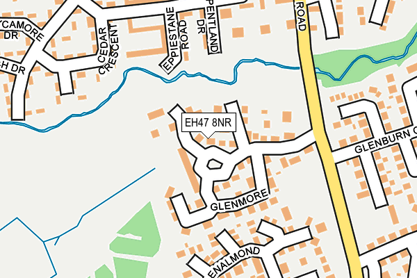 EH47 8NR map - OS OpenMap – Local (Ordnance Survey) EH47 8NR map - OS OpenMap – Local (Ordnance Survey)
