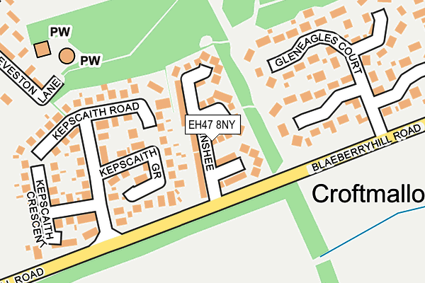 EH47 8NY map - OS OpenMap – Local (Ordnance Survey) EH47 8NY map - OS OpenMap – Local (Ordnance Survey)