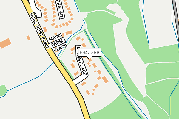 EH47 8RB map - OS OpenMap – Local (Ordnance Survey) EH47 8RB map - OS OpenMap – Local (Ordnance Survey)
