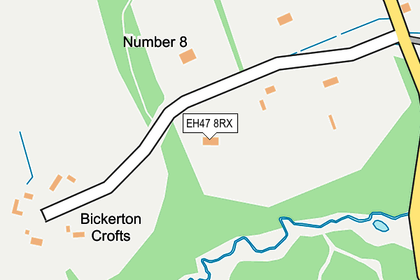EH47 8RX map - OS OpenMap – Local (Ordnance Survey) EH47 8RX map - OS OpenMap – Local (Ordnance Survey)
