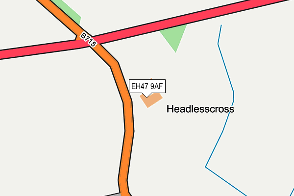 EH47 9AF map - OS OpenMap – Local (Ordnance Survey) EH47 9AF map - OS OpenMap – Local (Ordnance Survey)