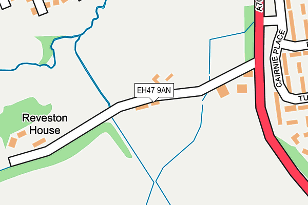 EH47 9AN map - OS OpenMap – Local (Ordnance Survey) EH47 9AN map - OS OpenMap – Local (Ordnance Survey)