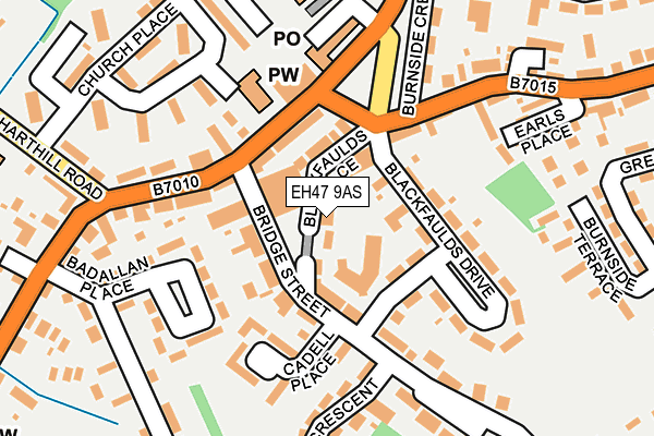 EH47 9AS map - OS OpenMap – Local (Ordnance Survey) EH47 9AS map - OS OpenMap – Local (Ordnance Survey)